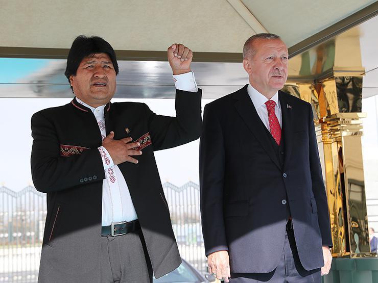 Son dakika Bolivya liderini Erdoğan resmi törenle karşıladı