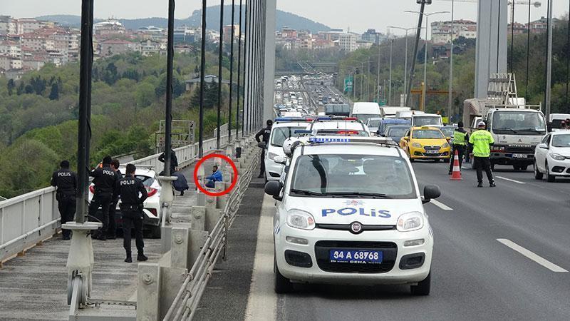Son dakika Fatih Sultan Mehmet Köprüsünde intihar girişimi