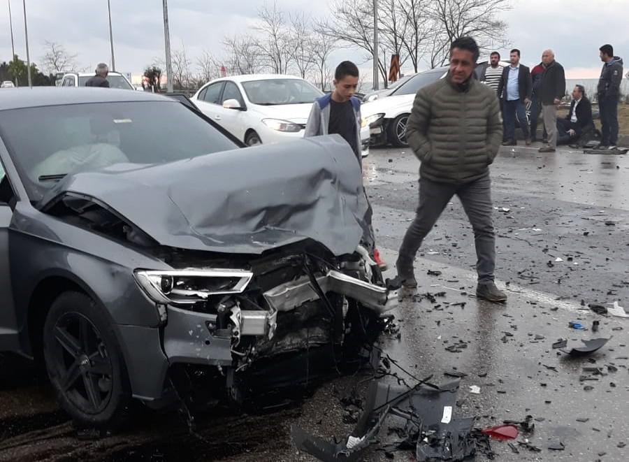 Trabzonsporlu oyuncu kaza yaptı