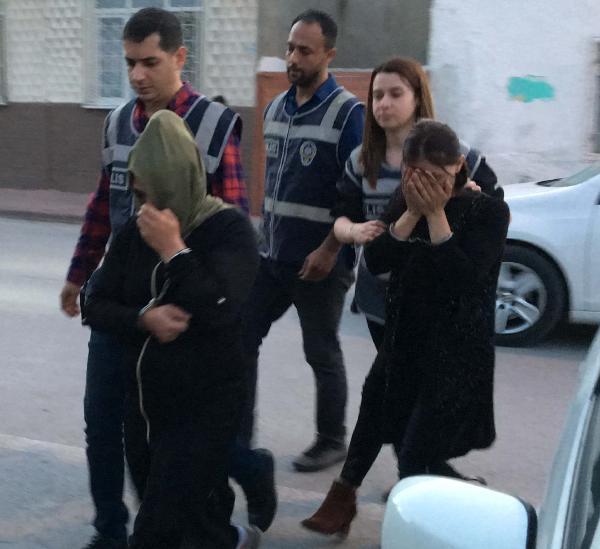 Hırsızlık için Konyaya gelen 2 kadın, kovalamacayla yakalandı