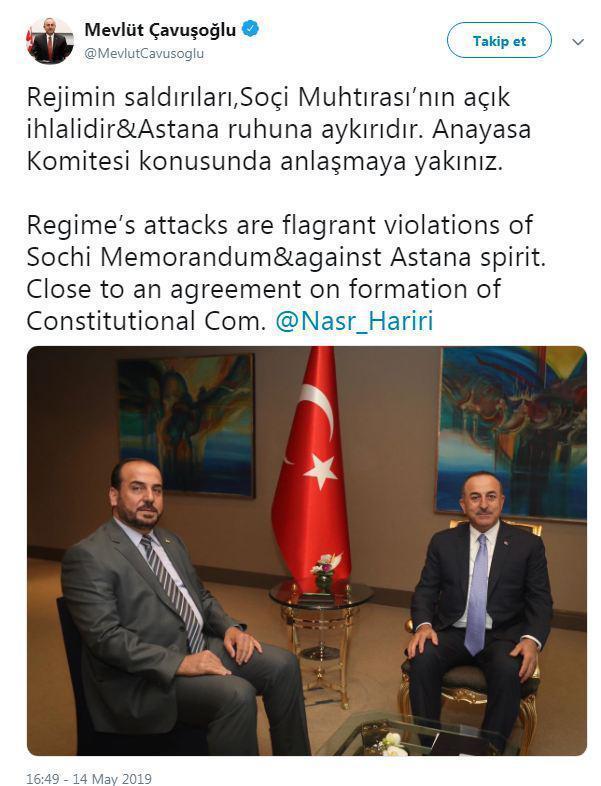 Bakan Çavuşoğlundan Suriye açıklaması