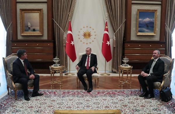 Cumhurbaşkanı Erdoğan, TBB Başkanı Metin Feyzioğlunu kabul etti
