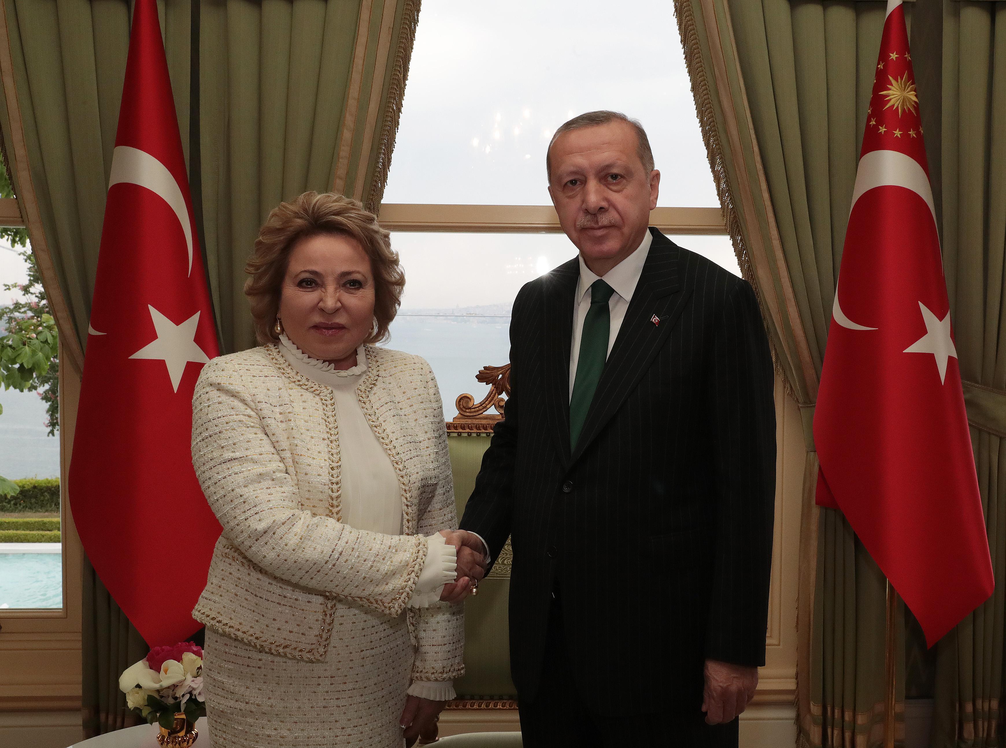Erdoğan’ın, Matviyenk’i kabulü sona erdi