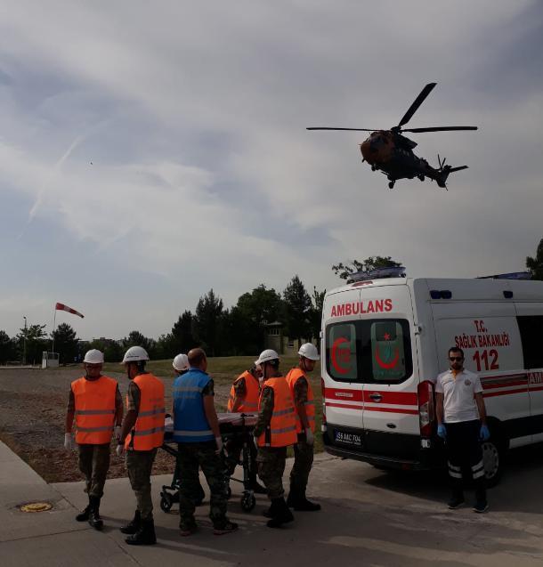 Askeri helikopter, 8 yaşındaki çocuk için havalandırıldı