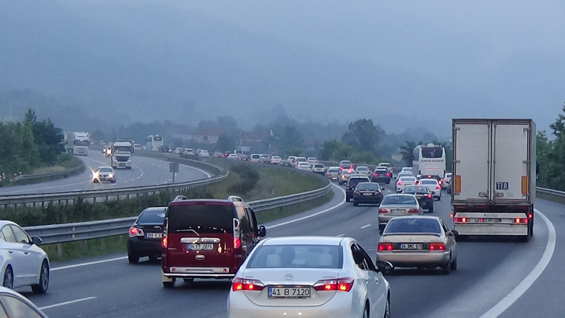 Bolu Dağı’nda yoğun bayram trafiği