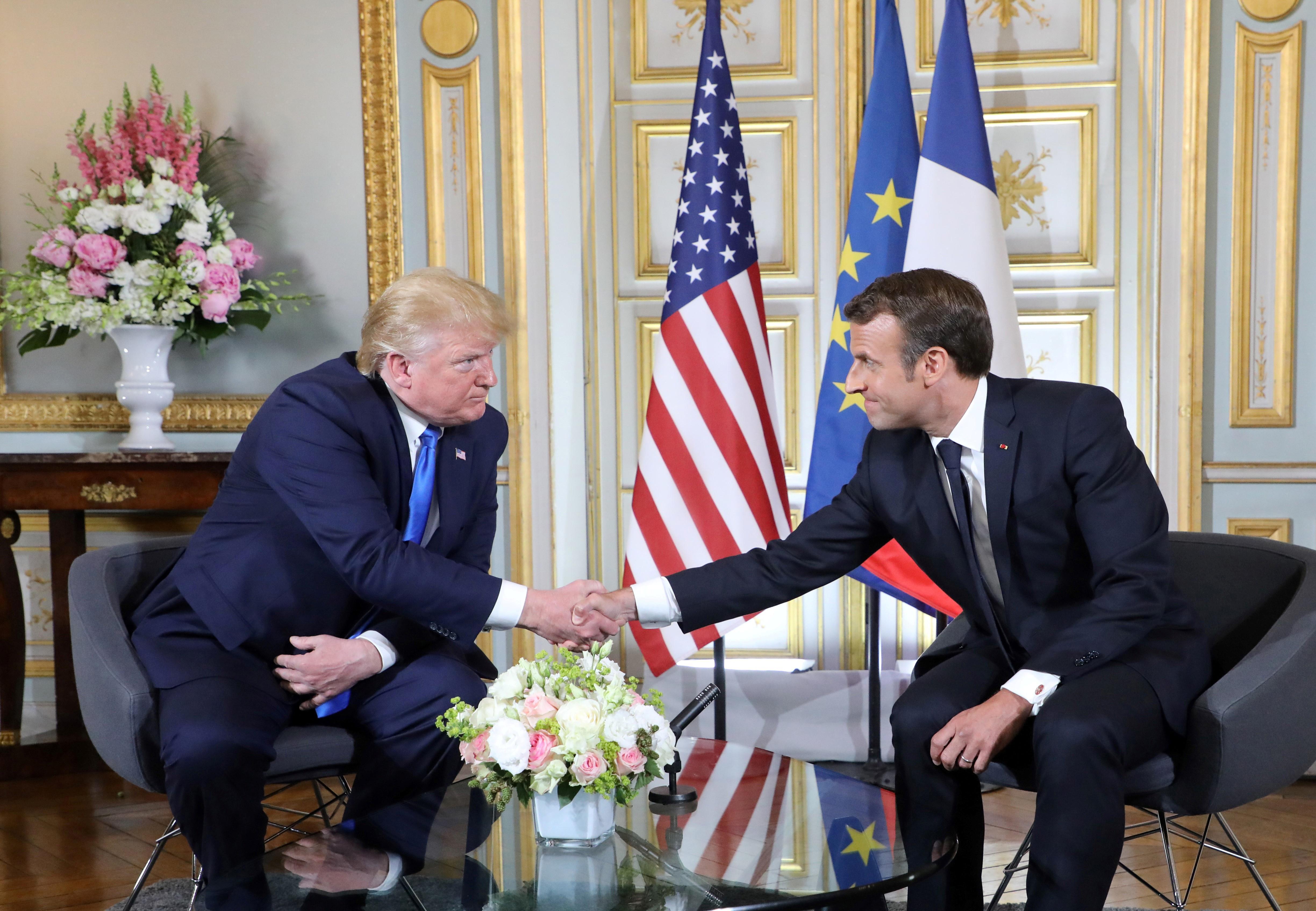Trump ve Macron arasında kritik görüşme