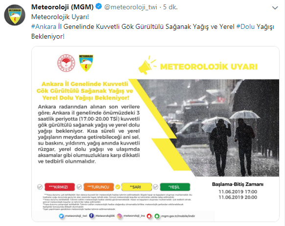 Son dakika... Meteorolojiden Ankara için kritik uyarı