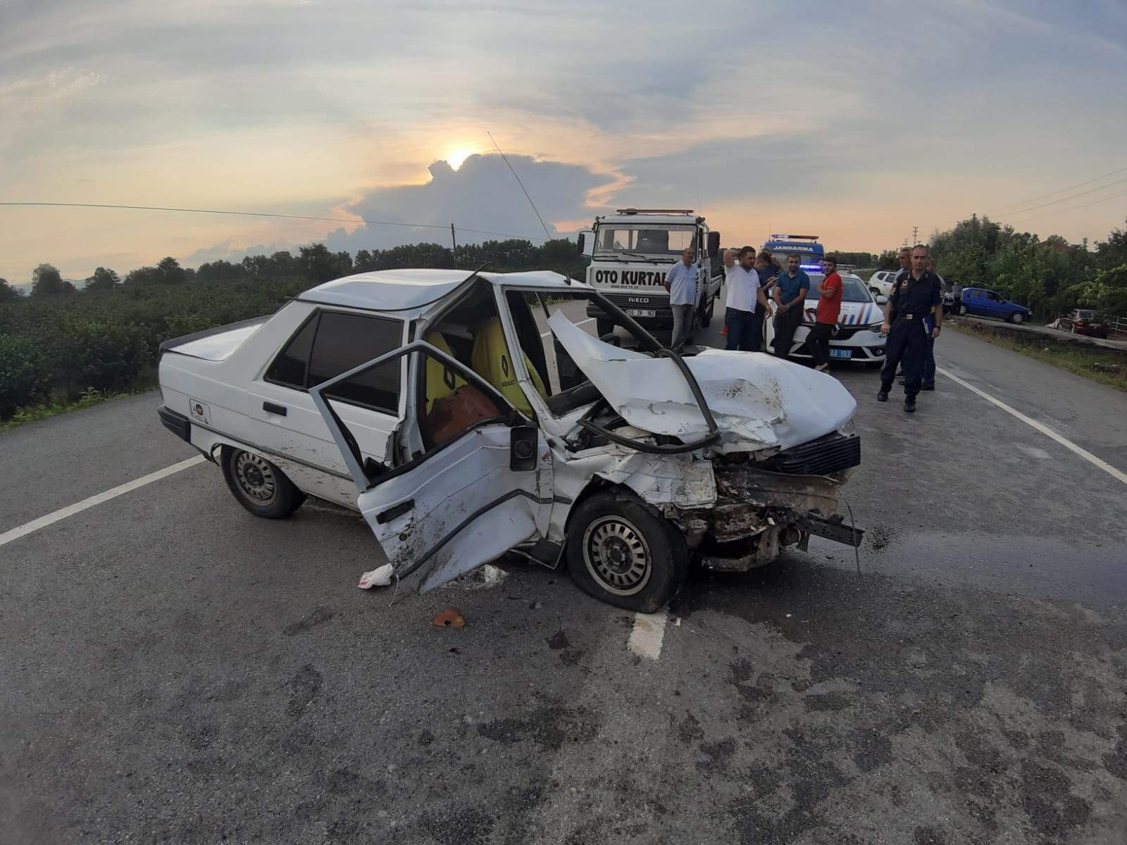 Samsunda trafik kazası: 3 yaralı
