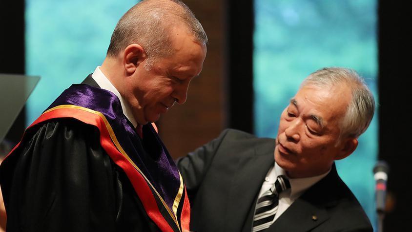 Cumhurbaşkanı Erdoğana Japonyada Fahri Doktora Unvanı verildi