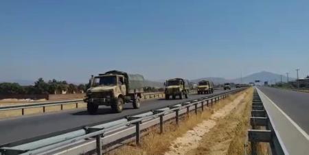 Suriye sınırına askeri sevkiyat... 35 araçlık konvoy Islahiyeye ulaştı