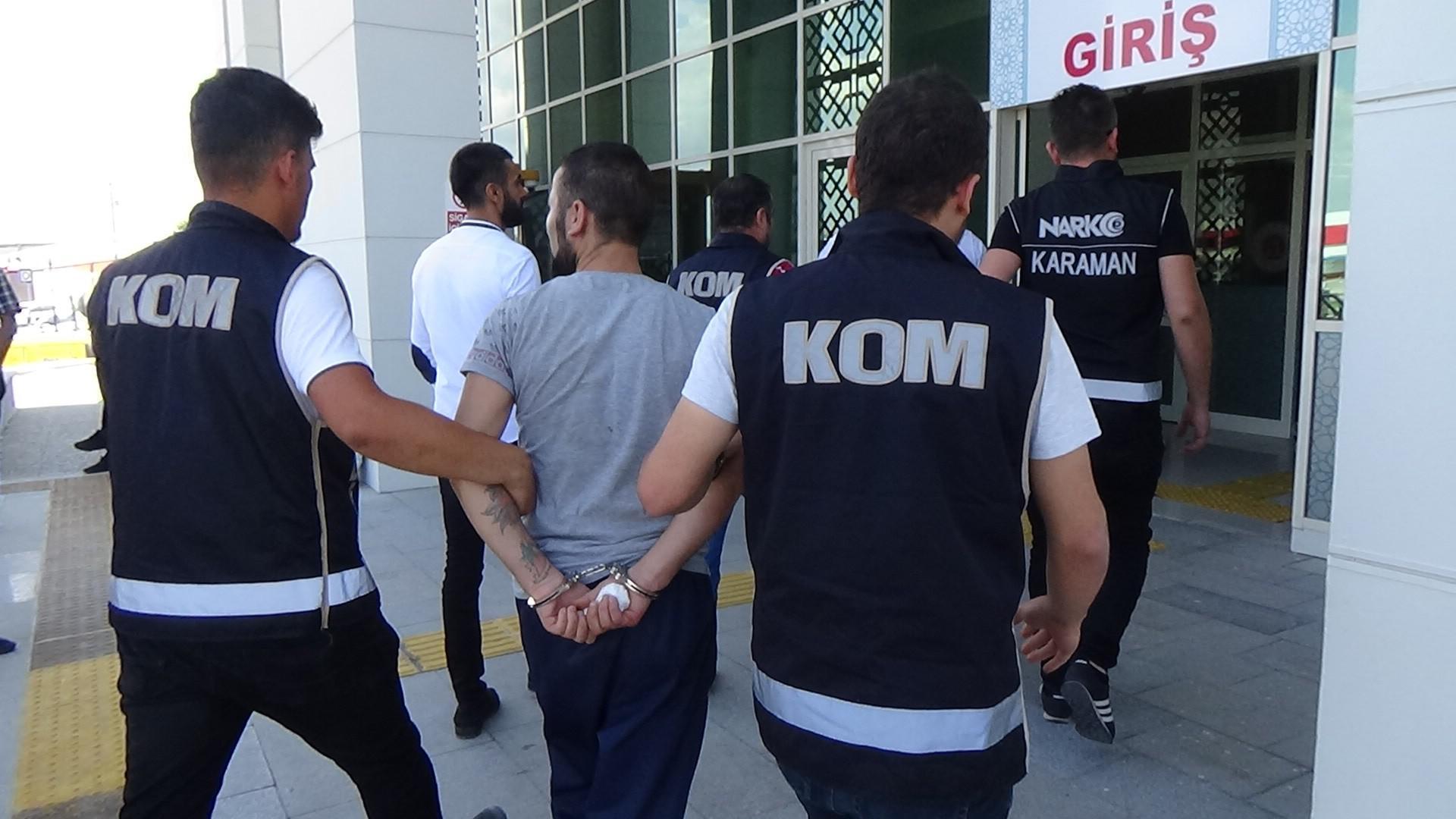 Karaman’daki uyuşturucu operasyonunda 5 tutuklama