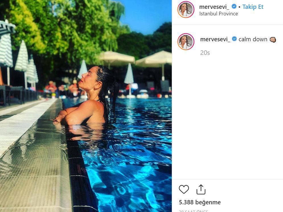 Merve Sevi sosyal medyayı salladı