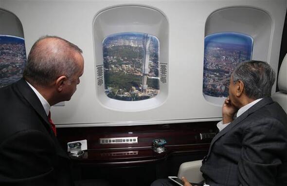 Erdoğan, Malezya Başbakanına İstanbulu havadan tanıttı