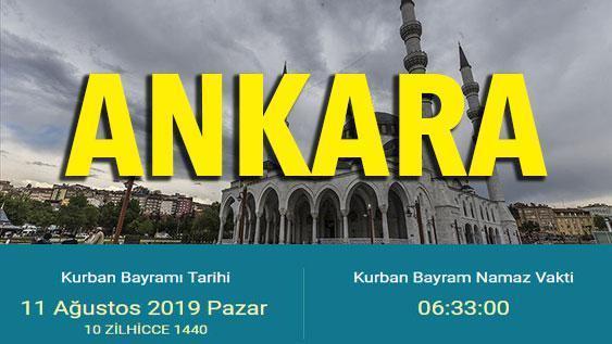 Kurban Bayramı namazı saat kaçta İşte 2019 Ankara bayram namazı saati…