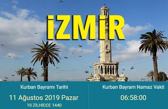 Kurban Bayramı namazı saat kaçta İşte 2019 İzmir bayram namazı saati…
