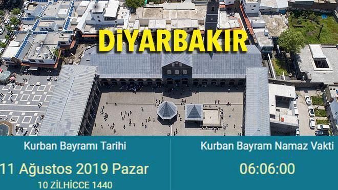 Kurban Bayramı namazı saat kaçta İşte 2019 Diyarbakır bayram namazı saati…