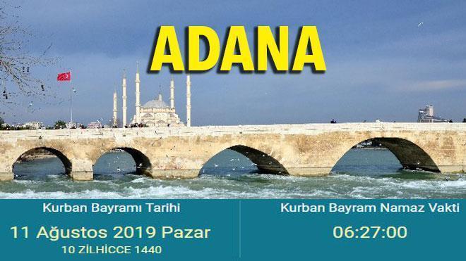Kurban Bayramı namazı saat kaçta İşte 2019 Adana bayram namazı saati…