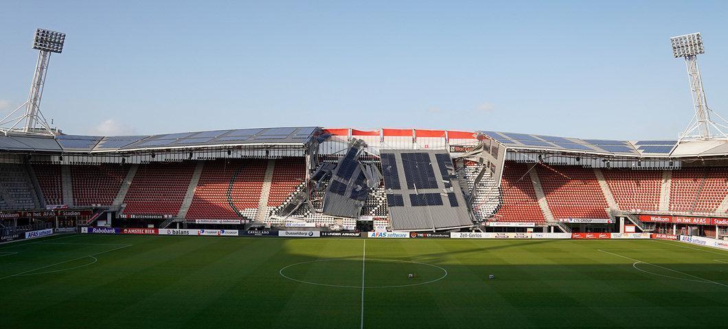 AZ Alkmaar’ın stadının çatısı çöktü