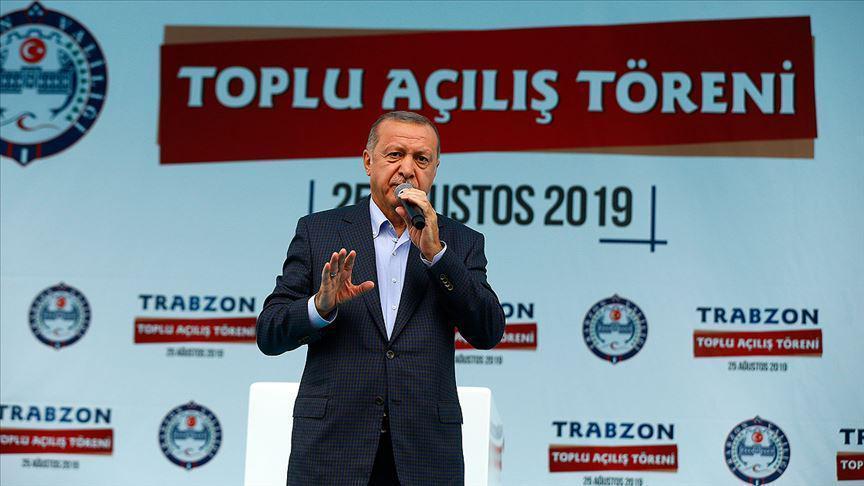Cumhurbaşkanı Erdoğandan Trabzonda önemli açıklamalar
