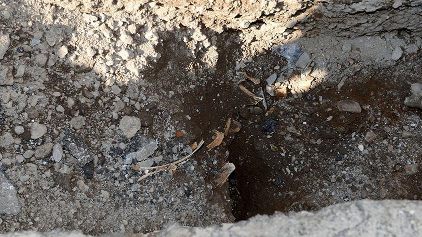 Erzurum’da altyapı çalışmalarında insan kemikleri bulundu