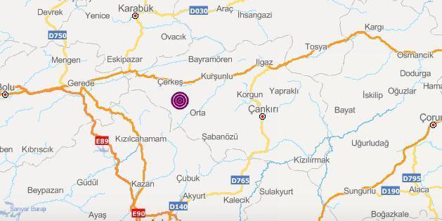 Çankırıda peş peşe depremler Ankarada da hissedildi