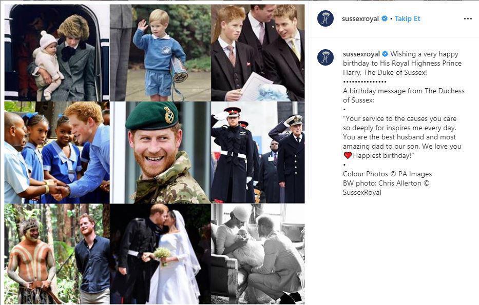 Meghan Markle Prens Harrynin doğum gününü görülmemiş fotoğrafla kutladı