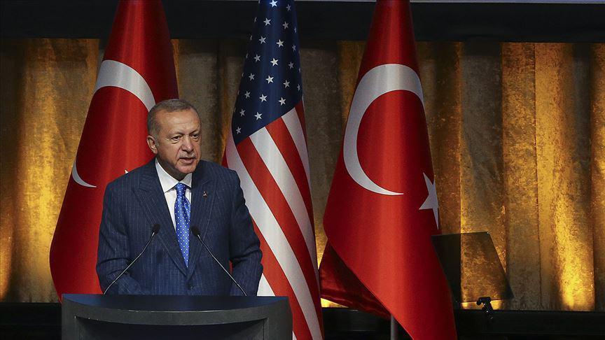 Cumhurbaşkanı Erdoğan ABDdeki Türk, soydaş ve Müslüman toplumuyla bir araya geldi