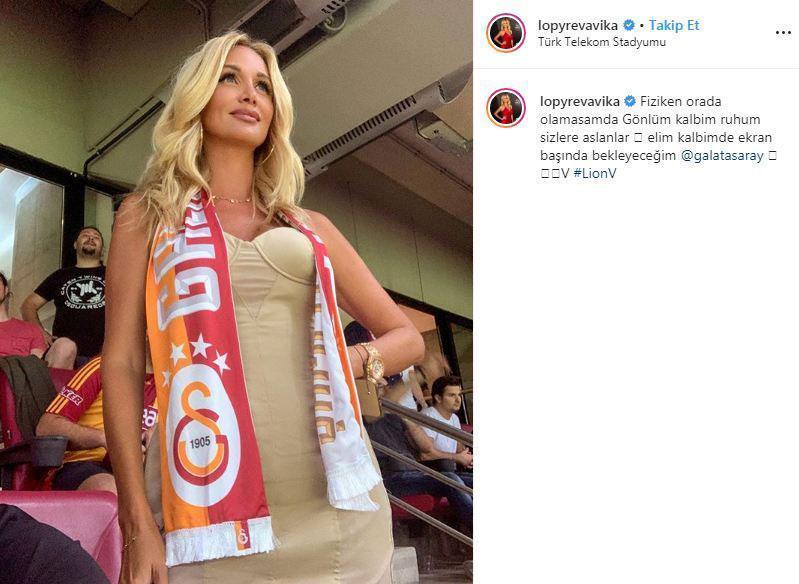 Victoria Lopyrevadan Galatasaraya destek mesajı