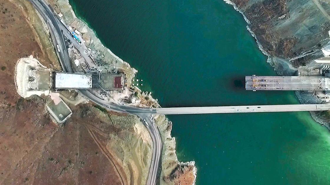 Yeni Kömürhan Köprüsünde birleşmeye 198 metre kaldı