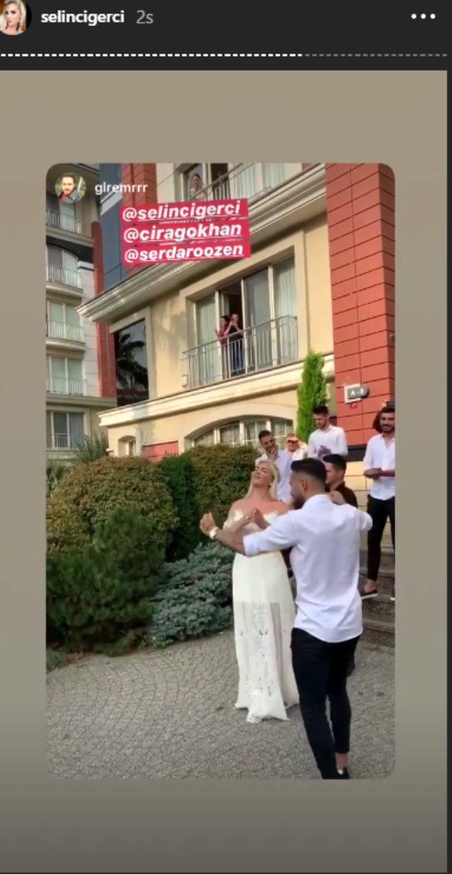 Gökhan Çıra ile evlenen Selin Ciğerciye babası altın kemer taktı