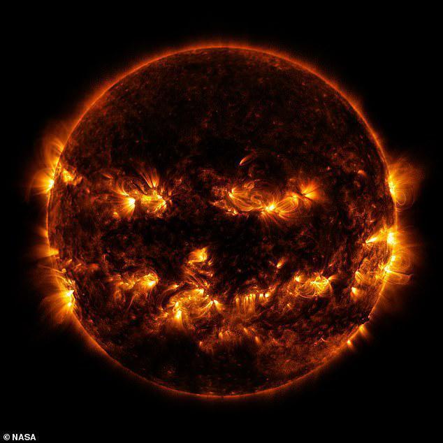 NASAdan Cadılar Bayramına özel güneş fotoğrafı