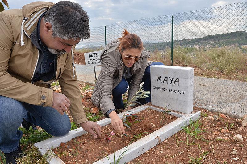 Mersinde deniz manzaralı hayvan mezarlığı ücretsiz hizmet veriyor