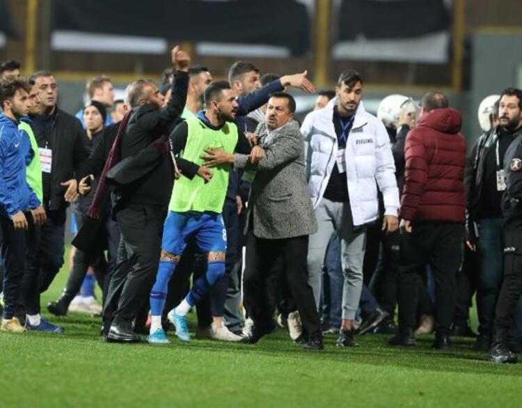 Tuzlaspor-Galatasaray maçı sonrası olaylar çıktı