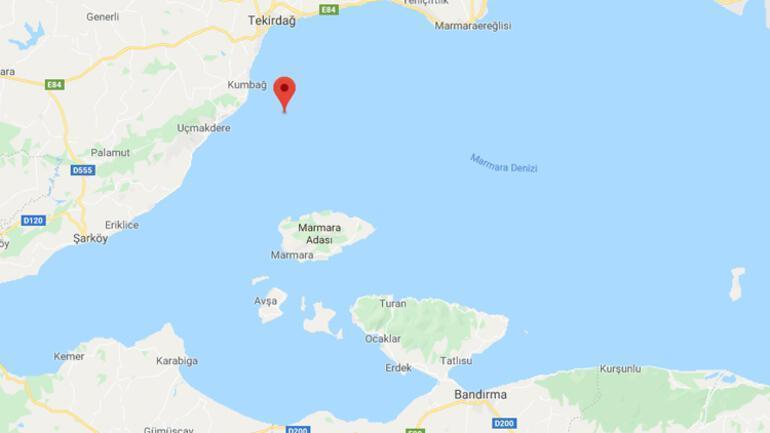 Marmarada hissedilen bir deprem oldu