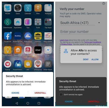 Google uygulaması Allo, Huawei cihazlarında güvenlik uyarısı veriyor
