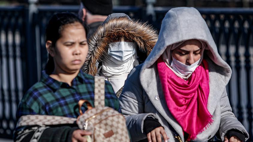 İstanbulda korona virüsüne maskeli önlem