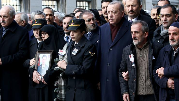 Erdoğan, çığ şehidinin cenaze töreninde konuştu