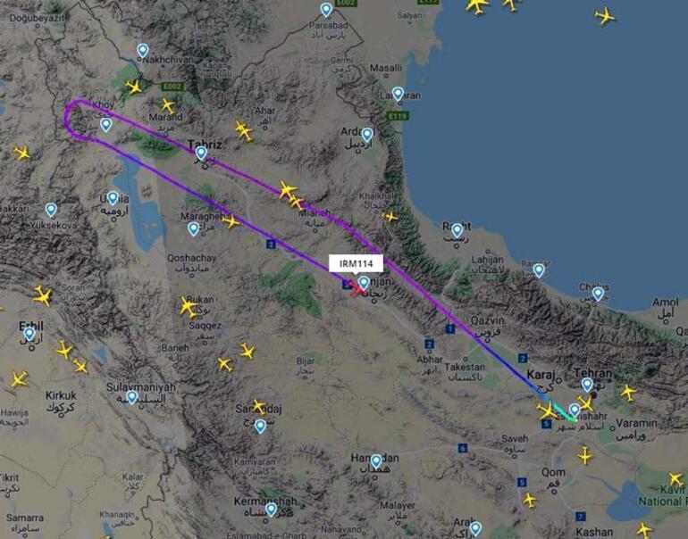 İran seferleri iptal, uçaklar geri dönüyor