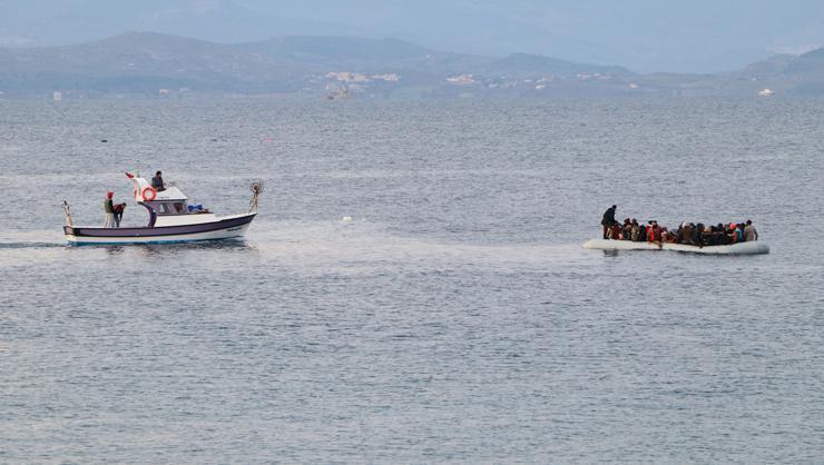 Ayvacıktan Yunanistana geçmek isteyen mültecileri sahil güvenlik kurtardı