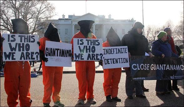 ABDde Guantanamo protestosu