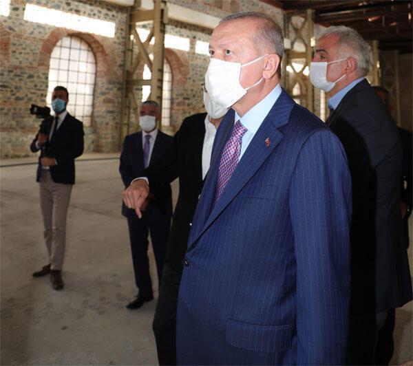 Cumhurbaşkanı Erdoğan Kasımpaşada incelemelerde bulundu