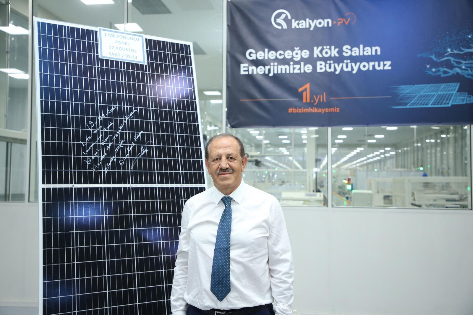 Kalyon Güneş Teknolojileri Fabrikası 1 yılda 1 milyon güneş paneli  üretti