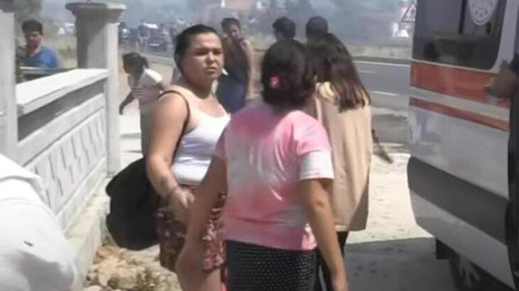 Son dakika: Muğla Ulada yangın Kara yolu ulaşıma kapatıldı, jandarma evleri tahliye ediyor