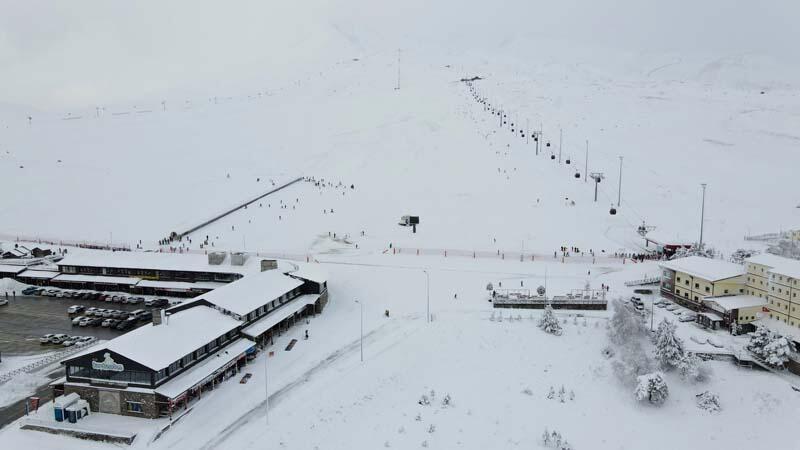 Erciyes Kayak Merkezinde oteller tamamen doldu