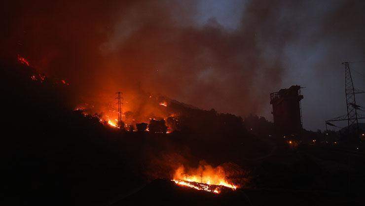 Milas’ta yangın bölgesindeki vatandaşlar Deniz Kuvvetleri Komutanlığı gemileriyle tahliye ediliyor