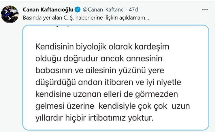 Son dakika: Canan Kaftancıoğlundan kardeşinin gözaltına alınmasına tepki: Cezasını çekmeli
