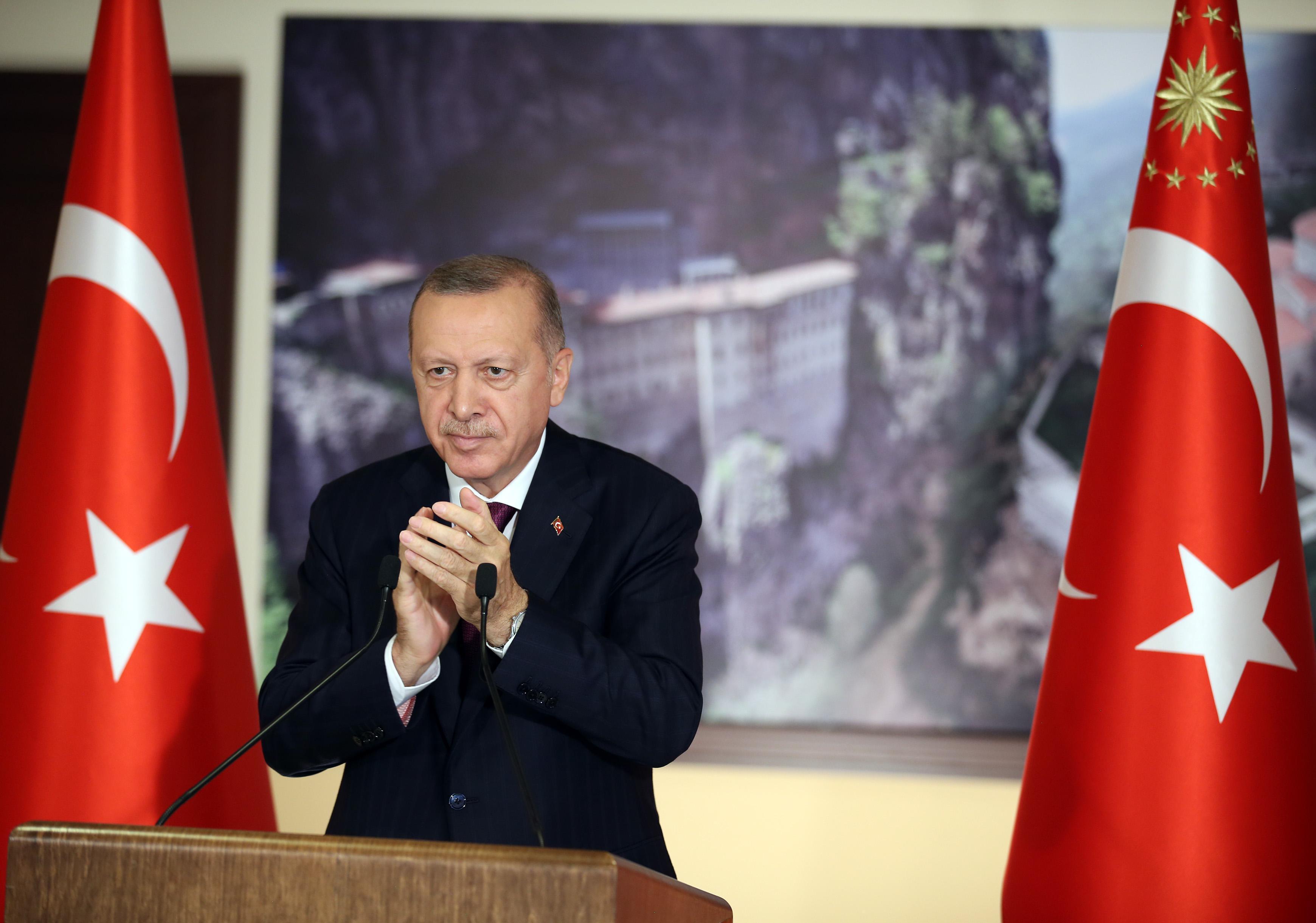 Sümela ve Ayasofya açıldı Erdoğandan önemli açıklamalar