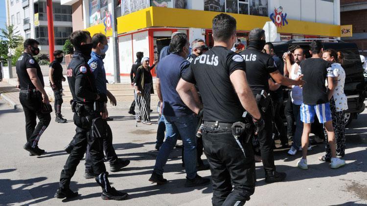 Antalya’da ortalık karıştı Polis biber gazıyla müdahale etti...