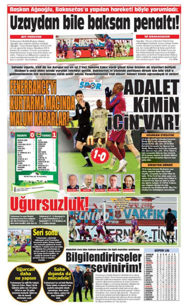 Trabzon yerel basını manşetlerle hakemlere yüklendi