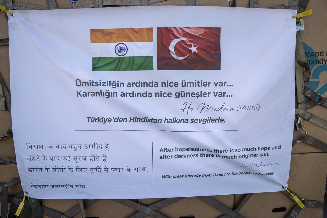 Türkiyeden Hindistana koronavirüsle mücadele için tıbbi yardım desteği